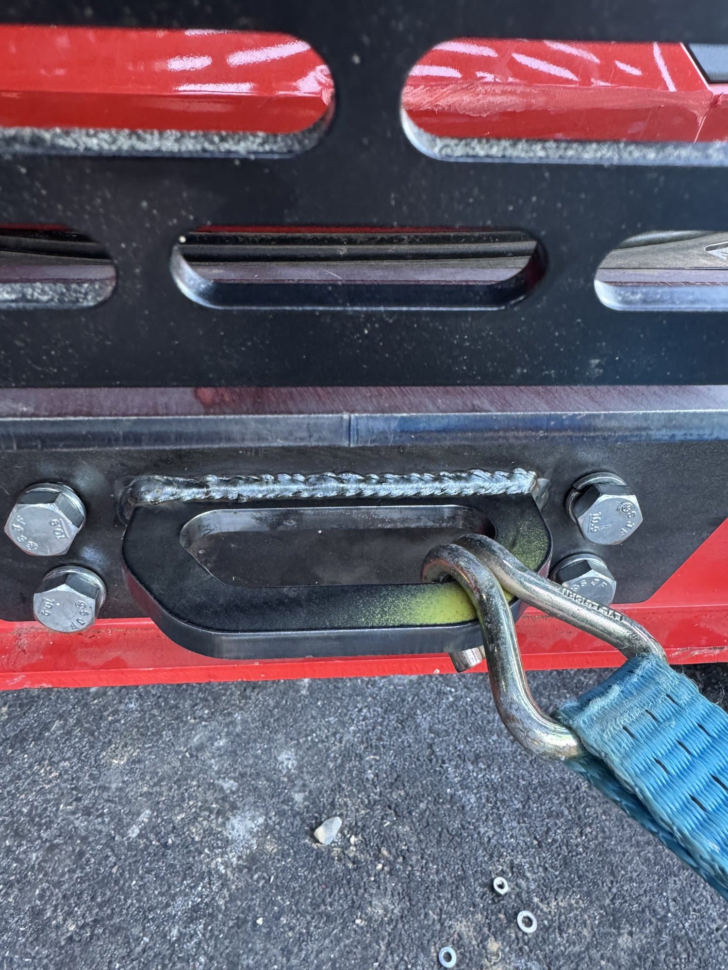 Lower Guard Tie Down Hook Detail